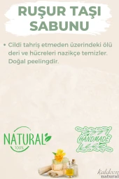 Kabak Lifli El Yapımı Doğal Ruşur Taşı Sabunu 120 G x 3 Adet thumbnail 4