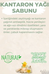 Kabak Lifli El Yapımı Doğal Kantaron Yağı Sabunu 120 G thumbnail 3