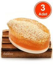 Kabak Lifli El Yapımı Doğal Ballı Eşek Sütü Sabunu 120 G x 3 Adet thumbnail 1