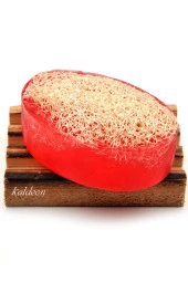 Kabak Lifli El Yapımı Doğal Nar Çekirdeği Yağı Sabunu 120 G thumbnail 1