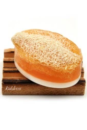 Kabak Lifli El Yapımı Doğal Ballı Eşek Sütü Sabunu 120 G x 3 Adet thumbnail 2