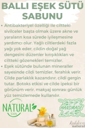 Kabak Lifli El Yapımı Doğal Ballı Eşek Sütü Sabunu 120 G x 3 Adet thumbnail 4