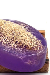 Kabak Lifli El Yapımı Doğal Lavanta Yağı Sabunu 120 G thumbnail 2