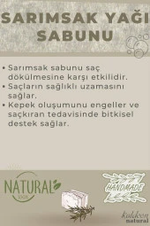 Sarımsak Yağı Sabunu El Yapımı Doğal 120 G thumbnail 3