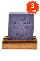 Lavanta Yağı Sabunu El Yapımı Doğal 120 G x 3 Adet thumbnail 1