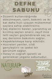 Zeytinyağlı Defne Sabunu El Yapımı Doğal 120 G thumbnail 3