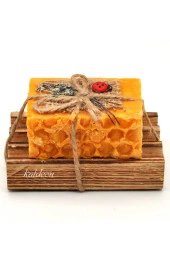 Hediyelik Bıttım Yağı Sabunu El Yapımı Doğal Paletli 110 G x 2 Adet thumbnail 2