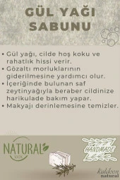 Gül Yağı Sabunu El Yapımı Doğal 120 G x 3 Adet thumbnail 4