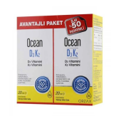 Orzax Ocean Vitamin D3 K2 1000 IU 2x20 ml Damla - 1