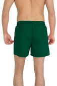 Yeşil Su İtici Özellikli Düz Renk Basic Erkek Plaj Deniz Şort Mayo - 301-Yeşil thumbnail 2