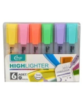 Cengo 6lı Fosforlu Kalem Pastel Renkler CGO122 - 1
