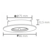 ACK AH03-04070 Beyaz Terra Alüminyum Spot Armatür thumbnail 2