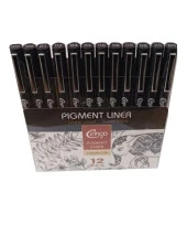 Cengo Pigment Liner Teknik Çizim Kalem Seti 12li - 2