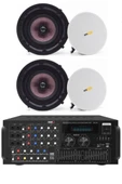 Midex Upper Segment Paket-2 Üst Segment Tavan Hoparlör ve Mikser Amfi Seti ( 1 ANFİ + 2 HOPARLÖR) thumbnail 1
