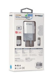 Iphone 5-6-7-8-x Lightning Uyumlu Duvar Şarj Aleti 1.6a Syx-j46 - 1
