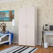 Modilayn MİDİLLİ 80x170x44 cm Gardrop 2 Kapaklı, Derin- Ölçü- Lükens Ayaklı - 1