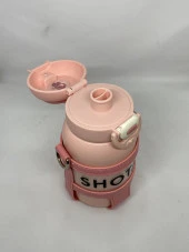 Double Drink - Double Cover 520 ml matara yeşil  ST-8815 thumbnail 5