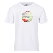 Regatta Fingal Slogan II Erkek T-Shirt-BEYAZ - 1