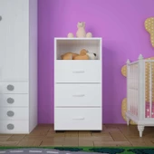 Modilayn IRMAK 45 cm Dar 3 Çekmeceli Şifonyer, komidin - 2