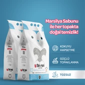 2’li Avantaj Paketi Topaklanan,Tozsuz,Hijyenik Marsilya Sabunlu Bentonit Kedi Kumu 2x5lt - 1
