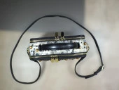 İthal Gold Aksesuarlı Özel Tasarım Çanta - 4