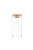 Bambu Kapaklı Cam Kavanoz Saklama Kabı 10,5x6 cm Balsa BLS-6510 - 1