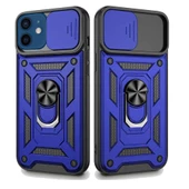 Apple iPhone 12 Mini Uyumlu Kızaklı Kamera Korumalı Tank Kılıf thumbnail 3