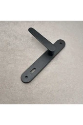 Kaira Mat Siyah Zamak Aynalı Oda Kapı Kolu 1 Takım KOLDOOR thumbnail 4