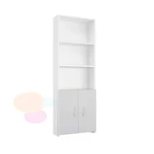 Modilayn PERA 5 Raflı Kapaklı Kitaplık, Kütüphane Ofis Dosya Evrak Kiler Düzenleyici Raflı Dolap - 8