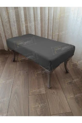 Aldagelsin Ayak Ucu Kapı Önü Antre Düz Bench Puf Orta Sehpa Gümüş Ayak 120 Cm - 1