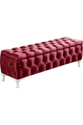 Aldagelsin Lüks Sandıklı Chester Puf Bench Ayakucu Koltuk 120 Cm - 1