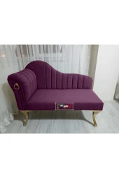 Aldagelsin Yeni Model Ultra Lüks Alda Çizgili Josefin Bench Puf - 1