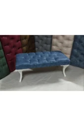 Aldagelsin Nubuk Deri Ayakucu Puf Bench - 1