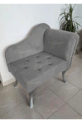 Aldagelsin Yeni Model Ters Kol Tekli Köşe Koltuğu Josefin Bench Gümüş Ayak - 1