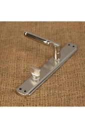 Can Aynalı Nikel Saten Wc Banyo Kapı Kolu 1 Takım ( İçeride sol el ile açılır ) thumbnail 1