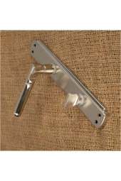 Can Aynalı Nikel Saten Wc Banyo Kapı Kolu 1 Takım ( İçeride sol el ile açılır ) thumbnail 2