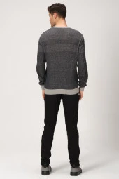 ALEXANDERGARDI Desenli Bisiklet Yaka Kazak (e20-5122) thumbnail 4