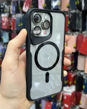 İphone 15 Pro Max T-Max MagSafe Uyumlu Siyah Silikon Kılıf thumbnail 1