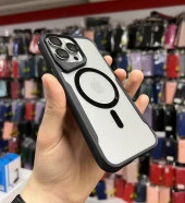 İphone 15 Pro Max T-Max MagSafe Uyumlu Siyah Silikon Kılıf thumbnail 4