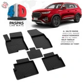 Chery Tiggo 8 Pro 4D Araca Özel Havuzlu Kauçuk Paspas 2022 Üzeri - 1