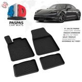 Porsche Taycan 4D Araca Özel Havuzlu Kauçuk Paspas 2020 Üzeri - 1