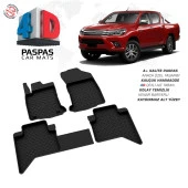 Toyota Hilux 8 4D Araca Özel Havuzlu Kauçuk Paspas 2015 ve Üzeri - 1