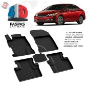 Honda Civic SD 4D Araca Özel Havuzlu Kauçuk Paspas 2012-2016 - 1