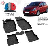 Opel Corsa D 4D Araca Özel Havuzlu Kauçuk Paspas 2007-2014 - 1