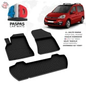 Citroen Berlingo 4D Araca Özel Havuzlu Kauçuk Paspas 2008-2018 90 HP - 1