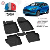 Ford Fiesta 4D Araca Özel Havuzlu Kauçuk Paspas 2015-2017 - 1