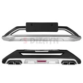 S-Dizayn Hyundai Tucson Ön ve Arka Tampon Koruma Difüzör Seti 2021 Üzeri A+ Kalite - 2