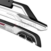 S-Dizayn Hyundai Tucson Ön ve Arka Tampon Koruma Difüzör Seti 2019-2021 A+ Kalite - 4