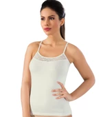 6 Adet Lüx Drm Bayan Bambu Likralı Dantelli İp Askılı Atlet 3610 thumbnail 1