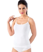 6 Adet Lüx Drm Bayan Bambu Likralı Battal İp Askılı Atlet 3620 thumbnail 1